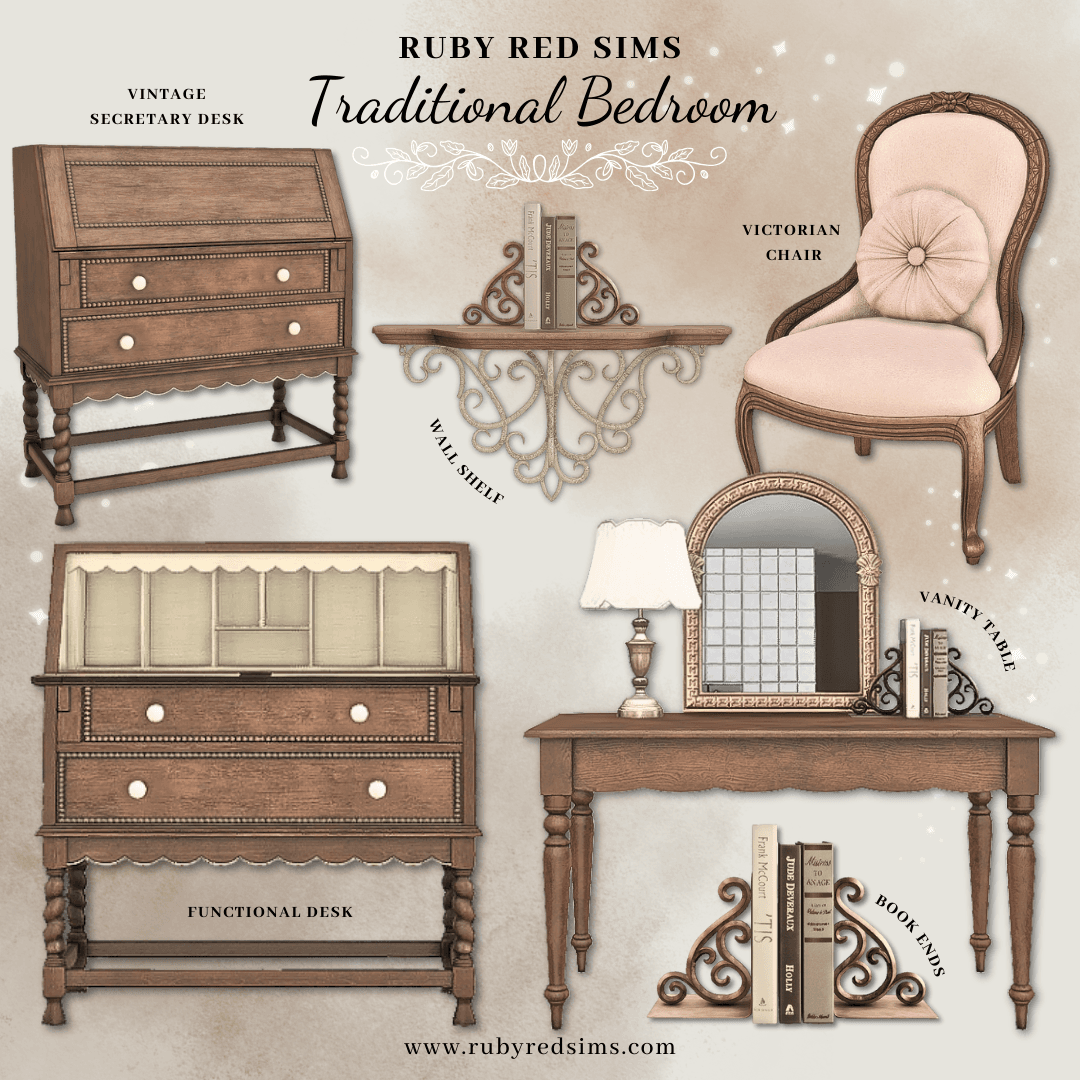 Набор для спальни Traditional Bedroom Part 2